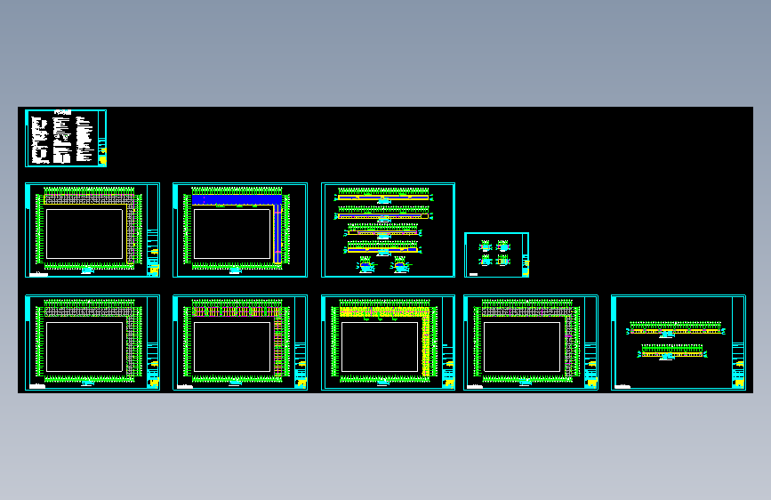 西安某石材公司钢结构工程CAD