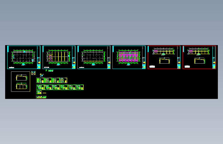 兴鑫石业公司钢结构工程CAD
