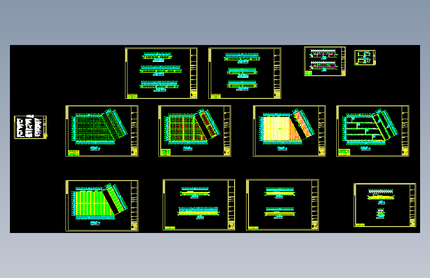 中泰集团公司钢结构工程CAD