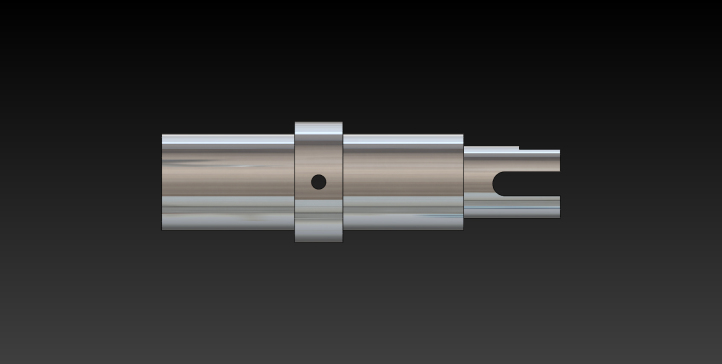 工业联轴器轴 – 带销孔的双U形夹