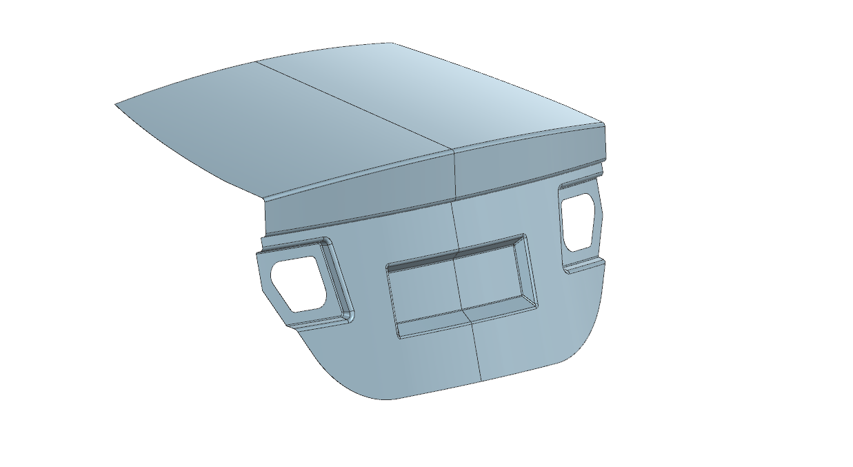碳纤维汽车尾门 (Siemens NX)