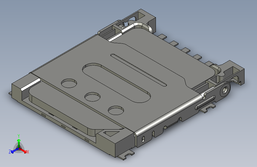 Nano Sim Flip铰链类型，7pin，具有检测功能