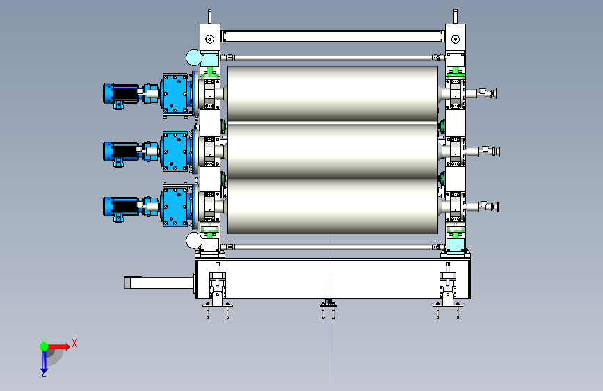 塑料格栅用三辊压光机(详细)