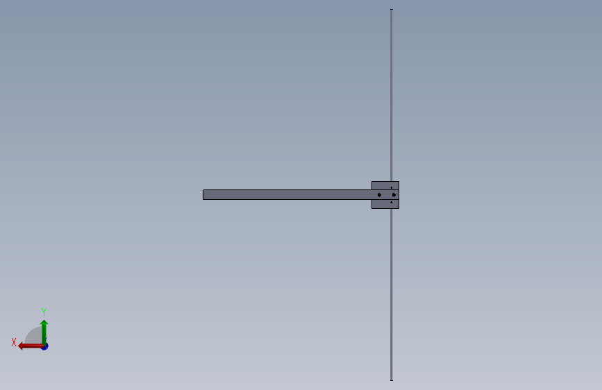 dipole 天线 背面视图