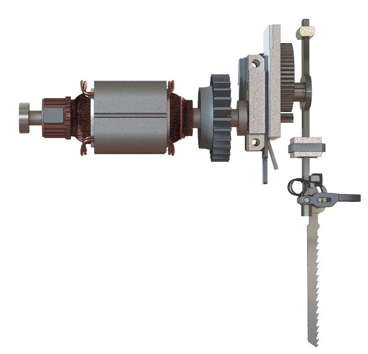 Black and Decker Jigsaw 拉丝电机组件和初级机械装置