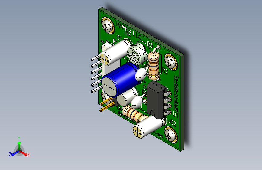 LM386-放大器 X20_电路板和型号-组装