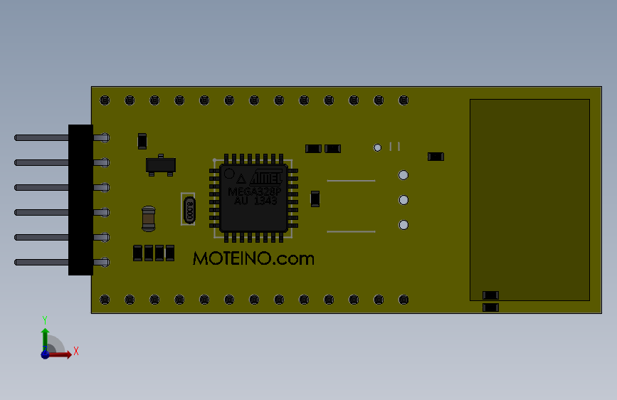 Moteino 印刷电路板走线天线
