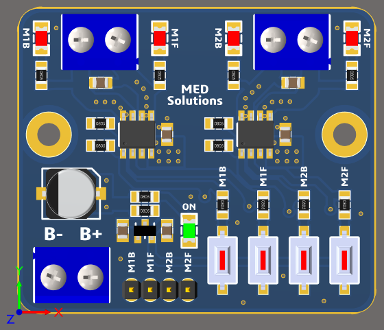 RZ7889 3安培直流电机驱动器 - MED解决方案