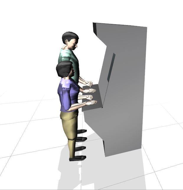 街机人体工学姿势