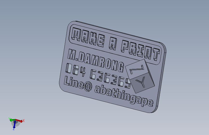 3D打印名片