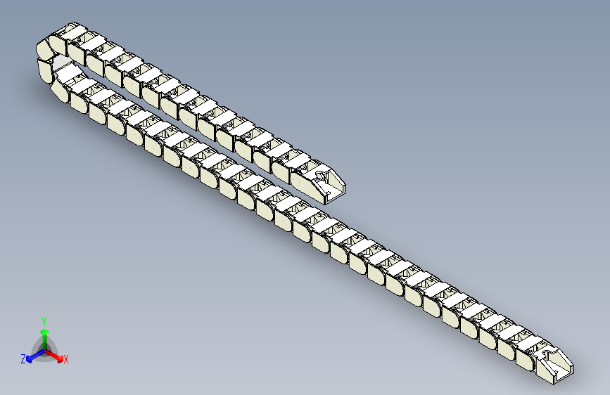 3D+可打印电缆拖链+10x15mm=链条链轮