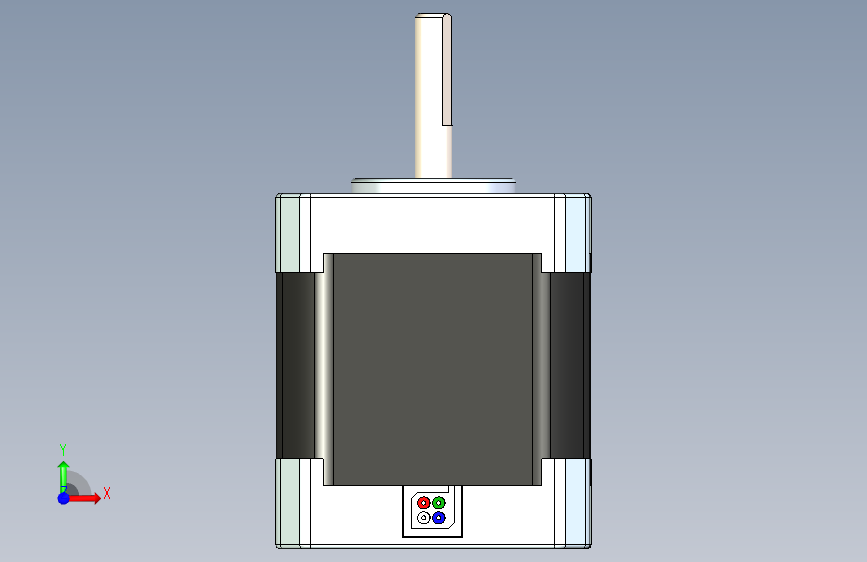 Nema+17+(48mm)+步进电机 正面视图