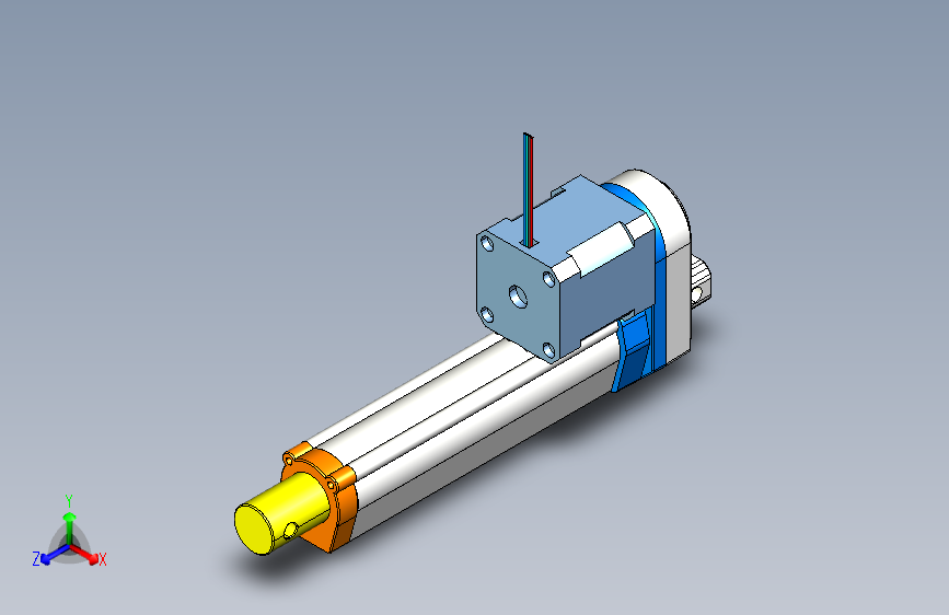 步进电机直线执行器+9-36V+直流电舵机