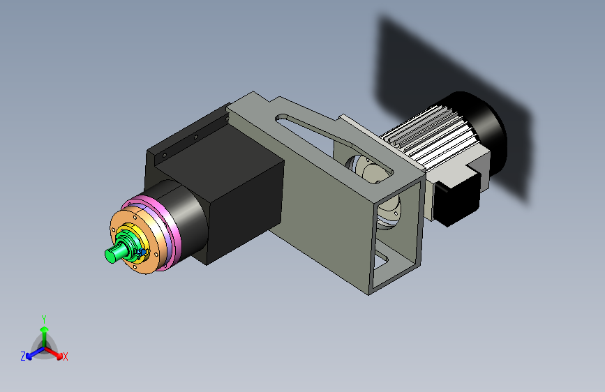带电机的BT+40主轴组件舵机
