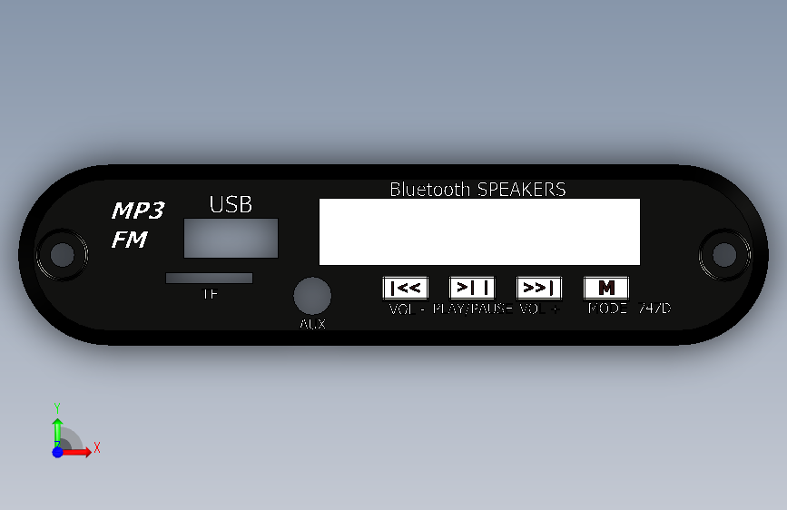 MP3 立体声 正面视图