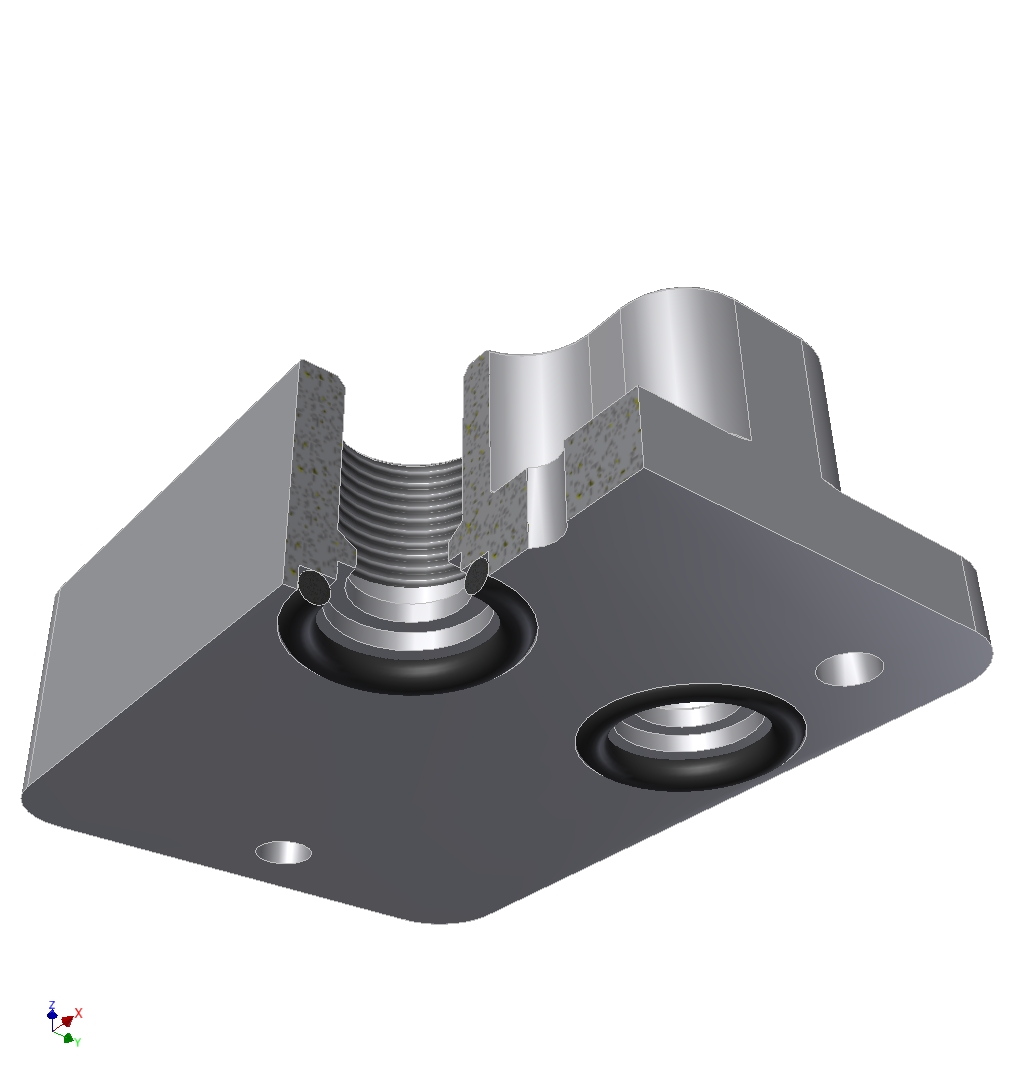 大众4型车用油冷却器旁通盖板 - 大众发动机