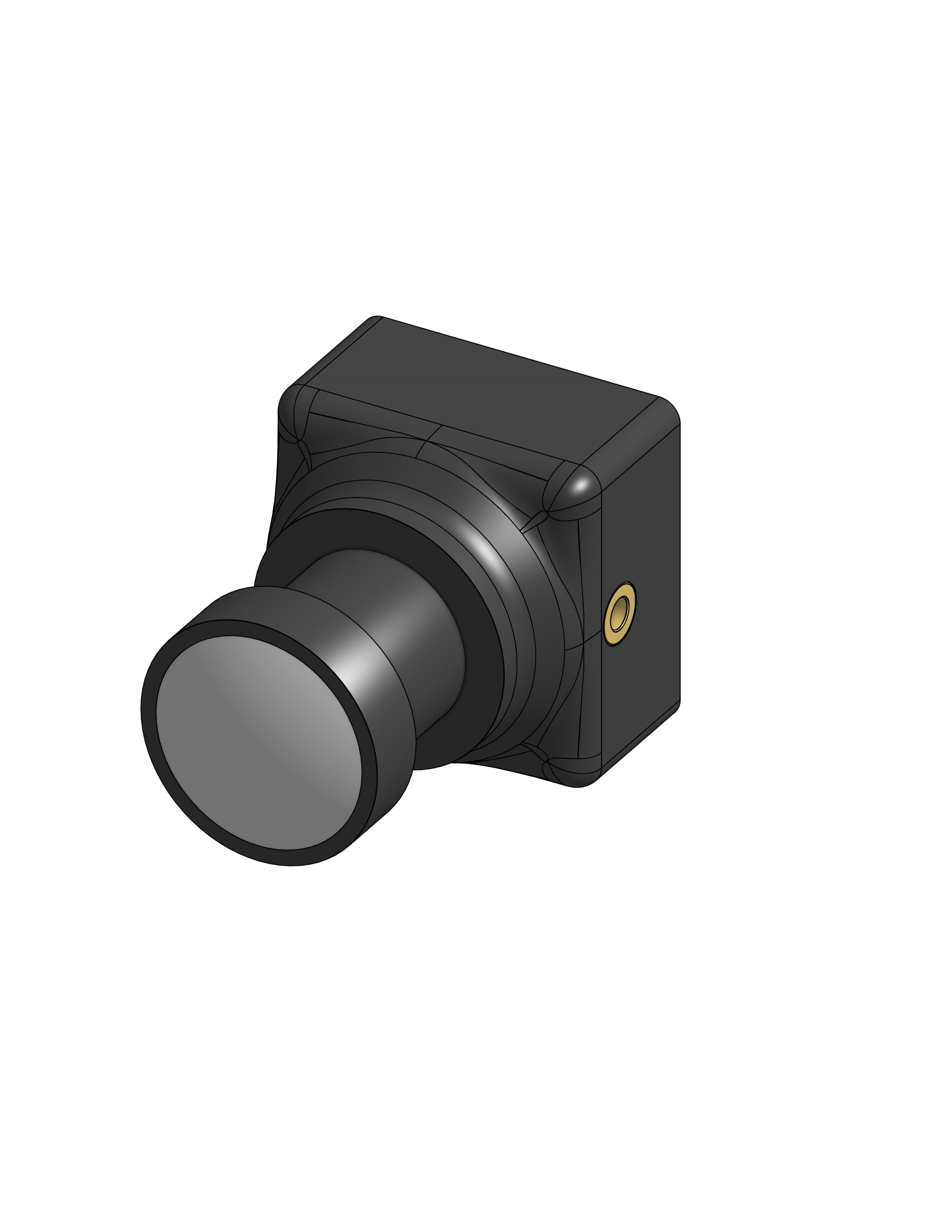 简单模型的Hawkeye V5分裂FPV摄像头和HDMI板