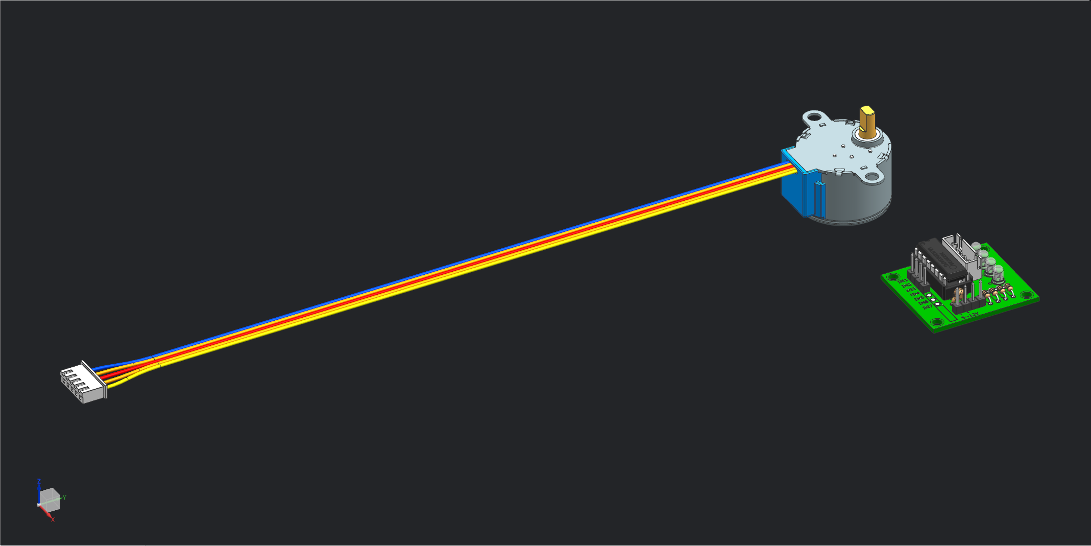 28BYJ-48+ULN2003A 步进电机模块适用于Arduino