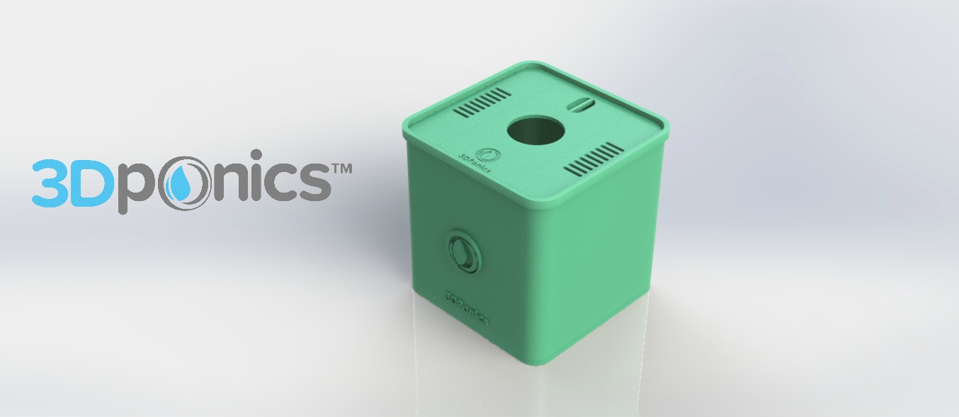 方形盖子 - 3Dponics 立方体系统