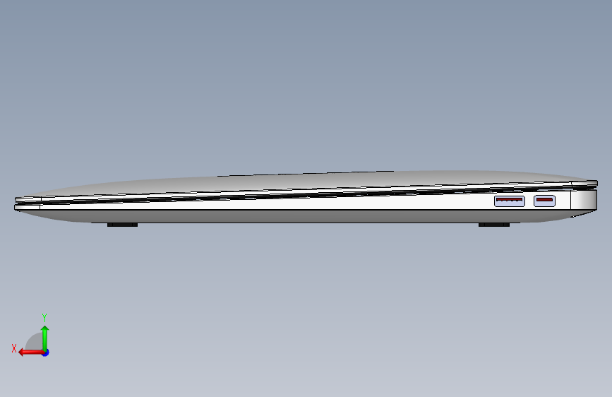 苹果Macbook Air 背面视图