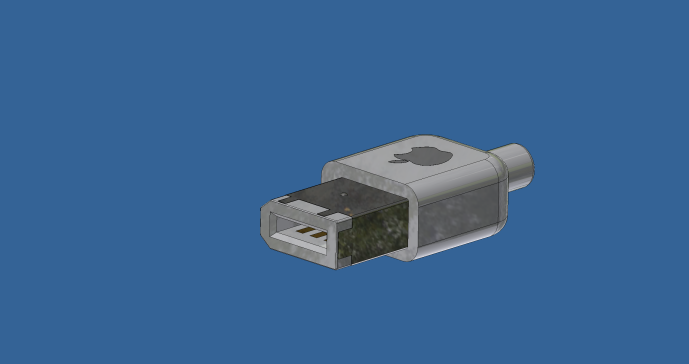 苹果火线6针连接器