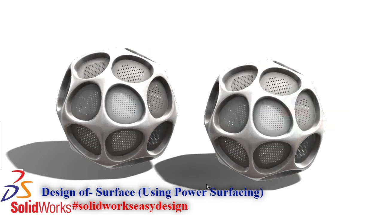 Solidworks教程#183 如何设计曲面__ 使用Solidworks的Power Surfacing轻松设计