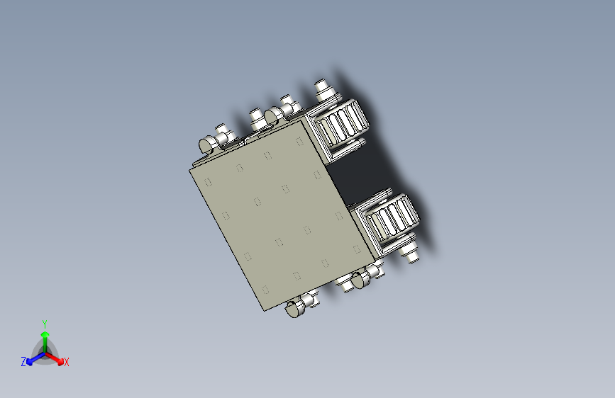 轻型移动充气式龙门吊运输平台