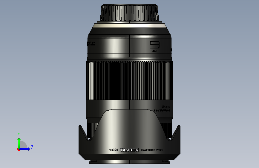 腾龙 18-400mm f_3.5-6.3 Di II VC HLD (尼康) 左侧视图