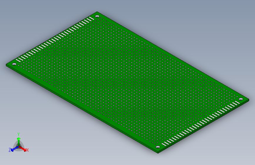 穿孔PCB 9x15厘米