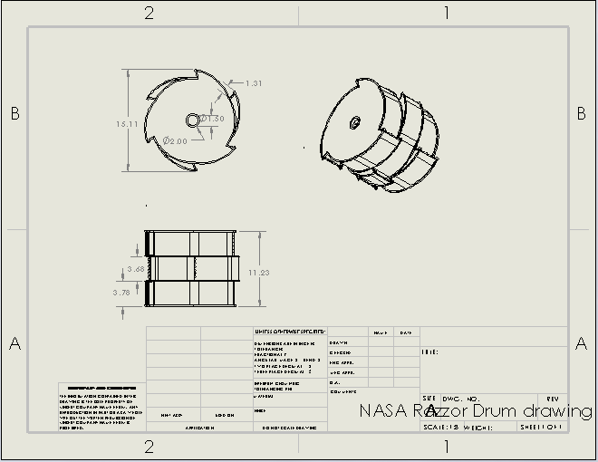 NASA Rassor滚筒MK1