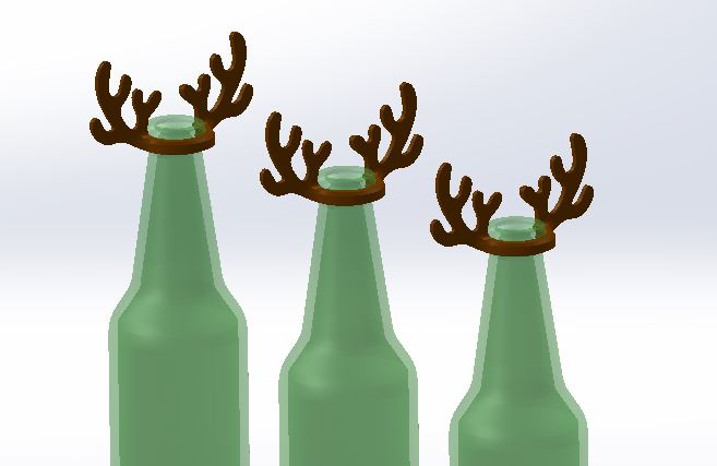 REINBEER 鹿角瓶饰