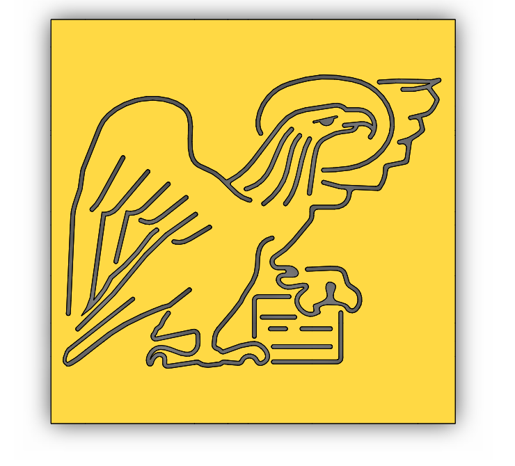 雕刻黄铜板