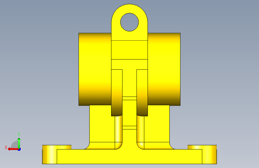 发明家3D绘图练习模型 __ 发明家教程 __ Autodesk发明家教程 __ Autodesk 背面视图