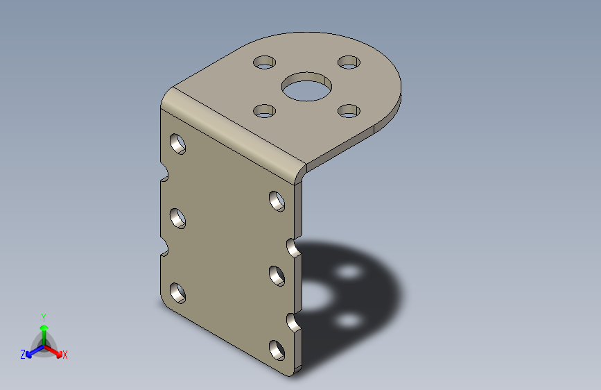 电机安装支架+25毫米