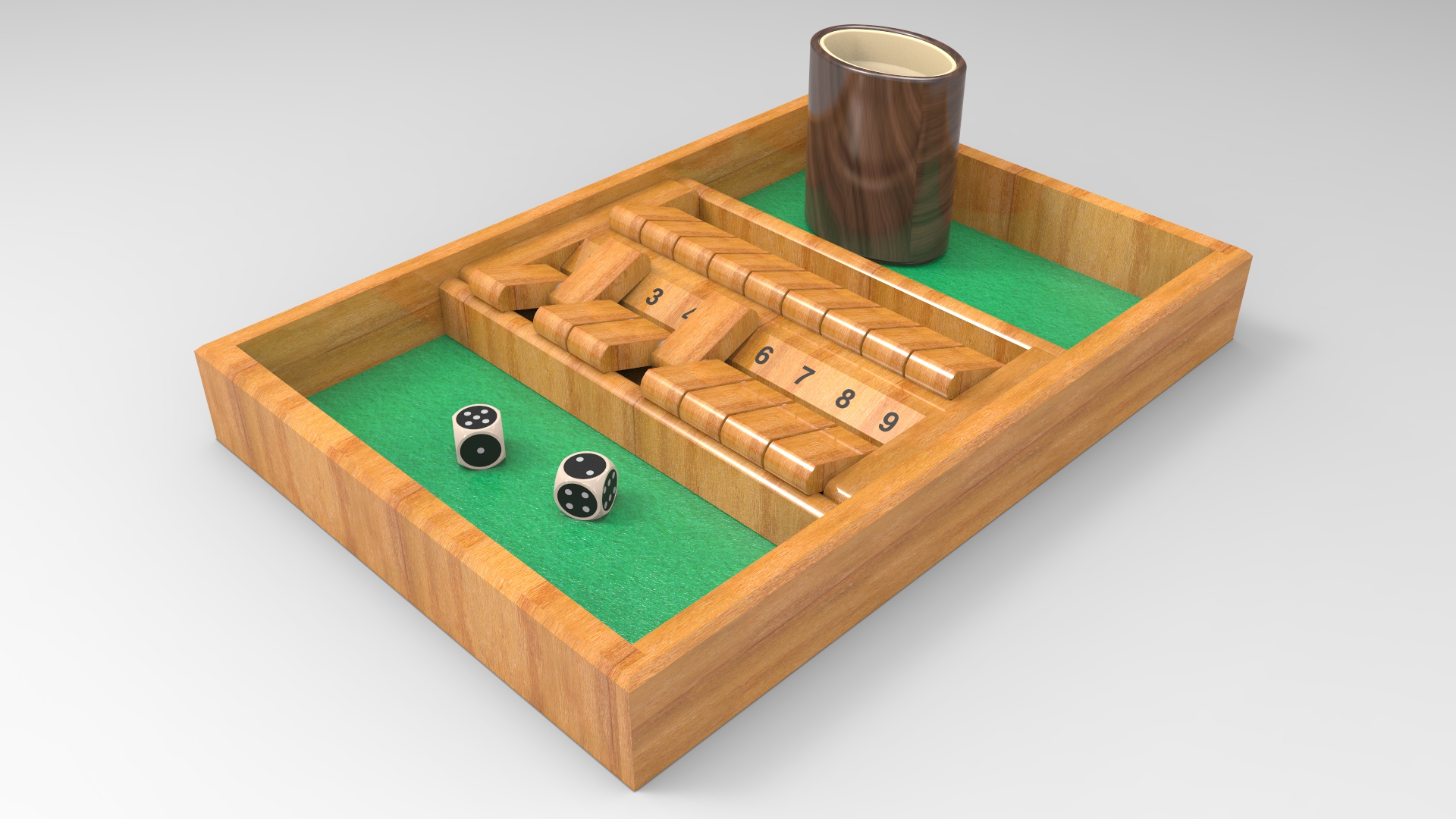 关箱游戏(带骰子和骰子杯)