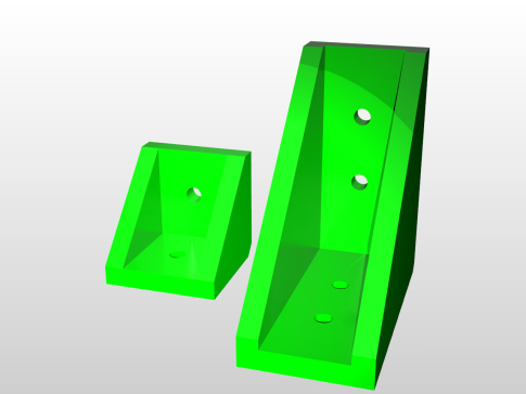 角撑板用3D打印制作 30x30和30x60