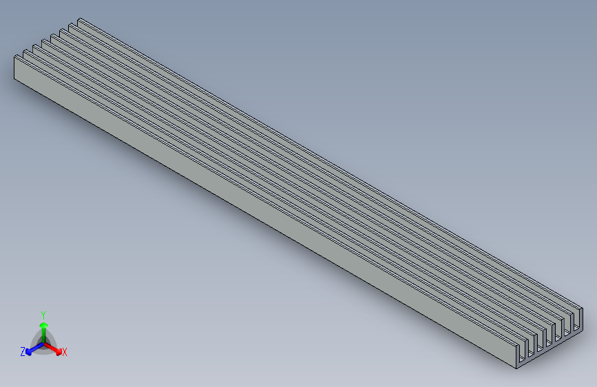 铝制散热器 150 x 20 x 6 毫米