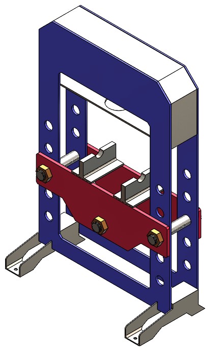 液压机机架在SolidWorks中的设计