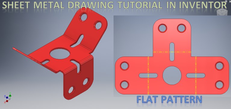 在Inventor中的折弯钣金零件 __ Inventor 3D绘图 __ 钣金基础知识 __ 3D绘图