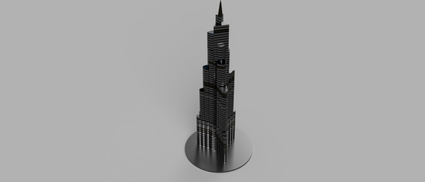在 Fusion 360 中的哈利法塔