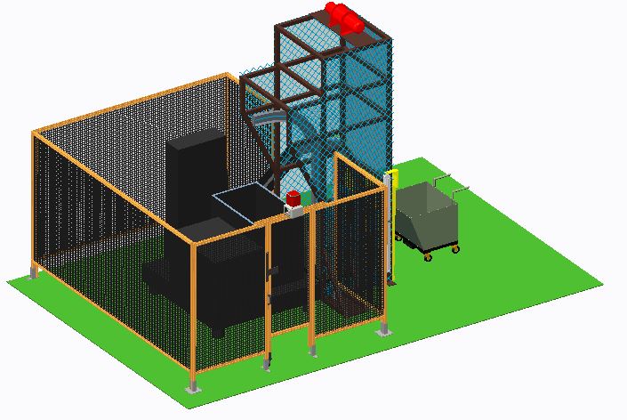 自动化铲斗用于压实机
