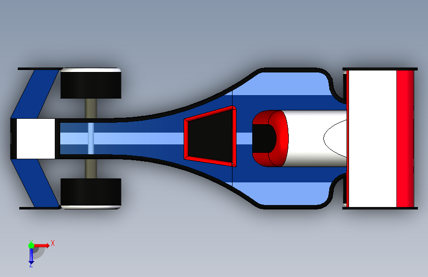 F1 赛车 俯视图
