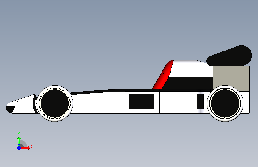 F1 赛车 正面视图