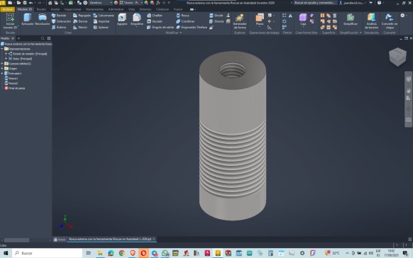 Autodesk Inventor 2026中的Roscar外部环形工具