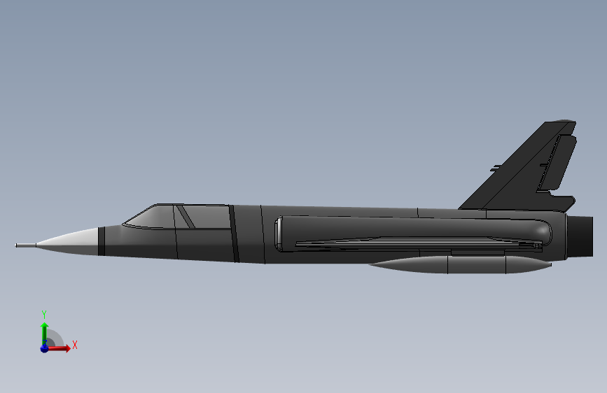 F 106 三角箭 正面视图