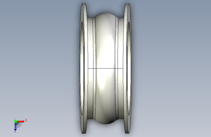 教程:使用Inventor中的Sweep进行复杂轮廓过渡(角管接头) 俯视图