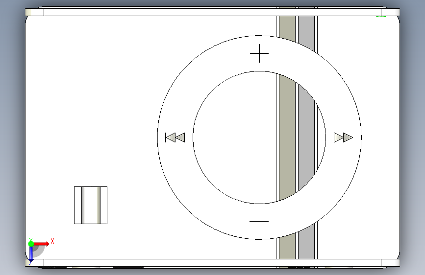 苹果 iPod Shuffle 2G 俯视图