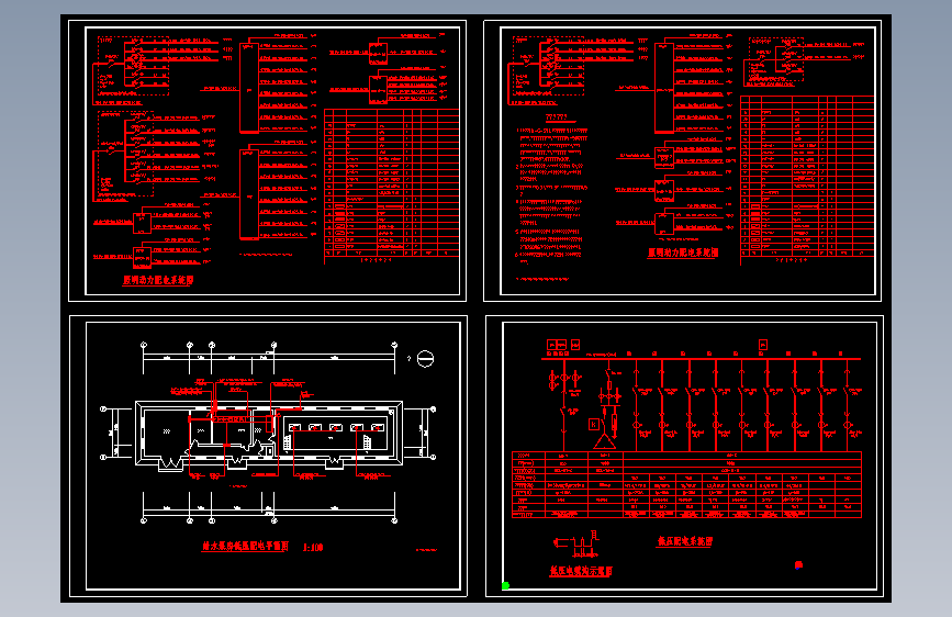 给水泵房低压配电系统图