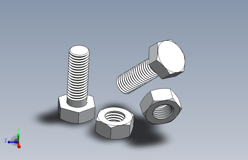 Solidworks 2023 - 螺栓和螺母建模