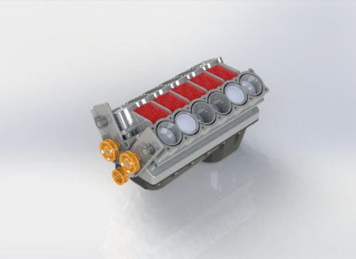V12发动机短缸体